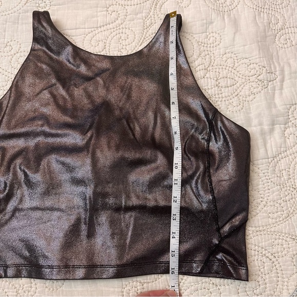 lululemon high neck align shine metallic Tank Top - Bronze - Picture 4 of 6
